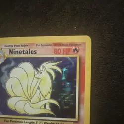 Pokemon TCG Ninetales Base Set 12/102 Holo Rare 1999 80 HP Stage 1 - Image 4