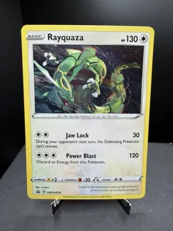 Pokemon TCG Sword & Shield Rayquaza SWSH029 Cosmos Holo Black Star Promo NM! - Image 1