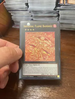 Yu-Gi-Oh! Infernal Flame Banshee AGOV-EN043 Ultra Rare 1st Edition Near Mint - Image 1