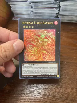 Yu-Gi-Oh! Infernal Flame Banshee AGOV-EN043 Ultra Rare 1st Edition Near Mint - Image 3