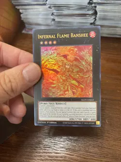 Yu-Gi-Oh! Infernal Flame Banshee AGOV-EN043 Ultra Rare 1st Edition Near Mint - Image 4