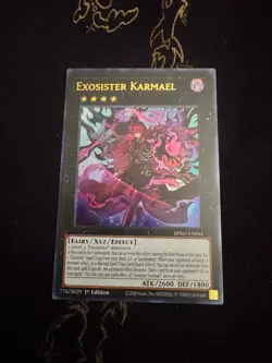 Yu-Gi-Oh! Exosister Karmael 1st Ed Ultra Rare NM BPRO-EN044 - Image 1
