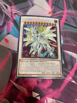 YUGIOH - STARDUST SIFR DIVINE DRAGON - SECRET RARE - BLMM - 1ST ED - NM - Image 1