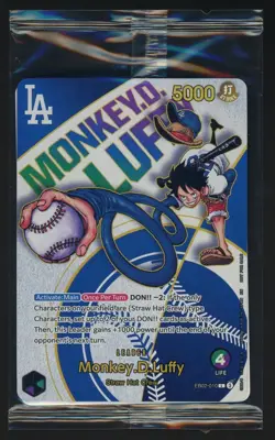 One Piece Promotion Monkey.D.Luffy Dodgers X One Piece Night EB02-010 Sealed - Image 1