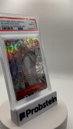 2024 One Piece OP08 EN Manga Alternate Art #118 Silvers Rayleigh PSA 10 GEM MINT - Image 2