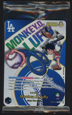 One Piece Promotion Monkey.D.Luffy Dodgers X One Piece Night EB02-010 Sealed - Image 1