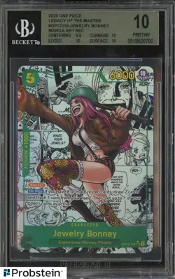 2025 One Piece Legacy Of The Master #OP12118 Jewelry Bonney Manga BGS 10 - Image 1