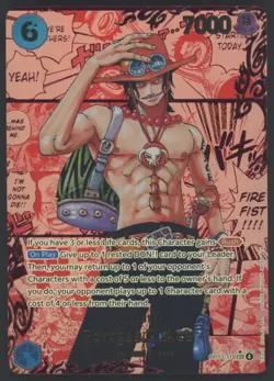 One Piece TCG Ace Red Manga OP13 Carrying On His Will - Image 1