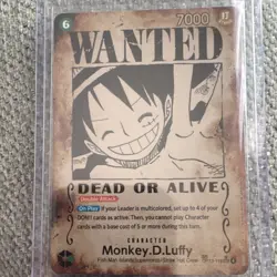 Monkey.D.Luffy *Wanted Poster* Carrying on His Will OP13-118 pack fresh! - Image 1