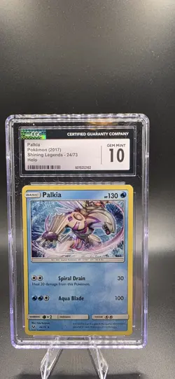 CGC 10 Pokemon Card Palkia 24/73 Rare Shining Legends Holo NM - Image 1