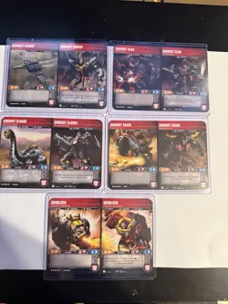 Transformers Tcg Trading Card Game Grimlock Dinobots Ect Lot - Image 2