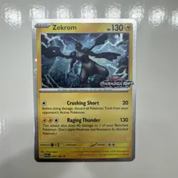 Zekrom 066/182 Paradox Rift Stamped Promo Pokemon Card Holo NM - Image 1