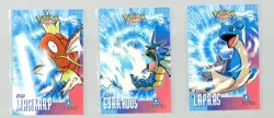 Pokemon Card Database Attacks Cracked Ice Holo MAGIKARP, GYARDOS & LAPRAS - Image 1
