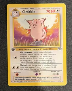 Clefable 17/64 Pokemon Jungle 1st Edition Rare Card Non-Holo - Image 1