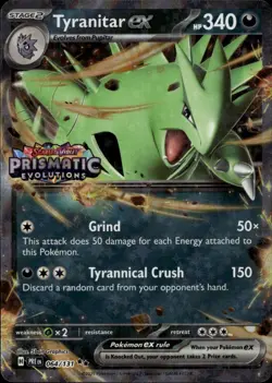 Tyranitar ex (Prismatic Evolutions Stamp) Holo Double Rare Miscellaneous Cards & - Image 1