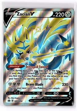 Zacian V (Shiny) - SWSH292 SWSH: Sword & Shield Promo Cards Holo LP - Image 1