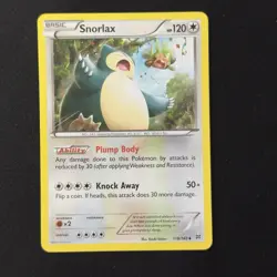 Snorlax 118/162 Non Holo Uncommon XY - BREAKthrough Pokemon Card - Image 1