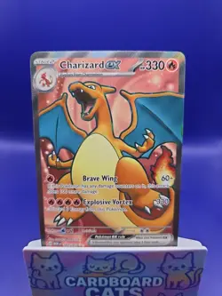 Pokemon TCG Charizard EX Holo Ultra Rare Card 183/165 Scarlet & Violet 151 - Image 1