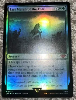 Mint Last March of The Ents MTG Foil Card #172 MC Magic The Gathering - Image 1