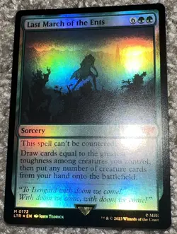 Mint Last March of The Ents MTG Foil Card #172 MC Magic The Gathering - Image 2