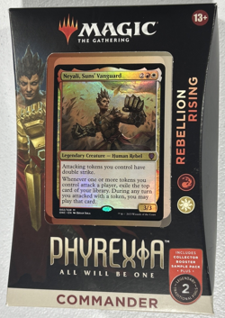 Phyrexia All Will Be One Commander Deck REBELLION RISING Booster Sample Pack MTG - Image 1