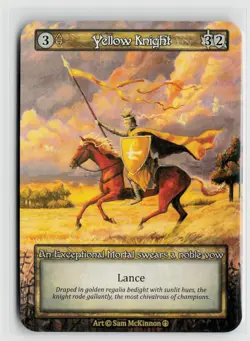 Sorcery Contested Realm Arthurian Legends Yellow Knight x3 NM Exceptional - Image 1