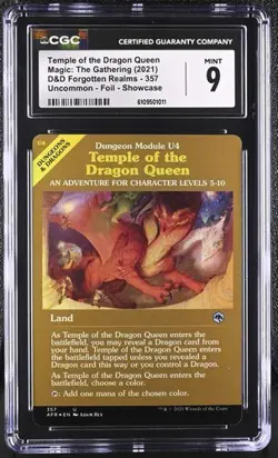 MtG - Temple of the Dragon Queen - CGC 9 - *SHOWCASE FOIL* -AFR - Image 1