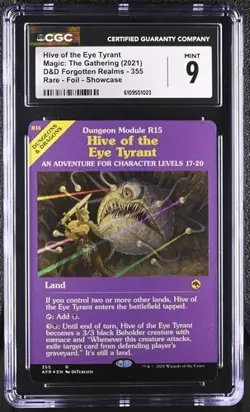 MtG - HIVE OF THE EYE TYRANT *CGC 9* *SHOWCASE FOIL* -AFR -2021 - Image 1