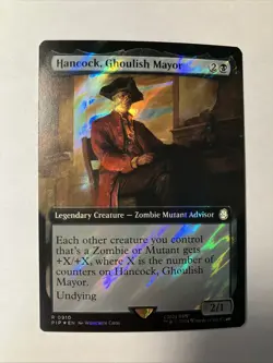 MTG❤ Hancock, Ghoulish Mayor (Extended Art) (Surge Foil) Fallout.😍 - Image 1