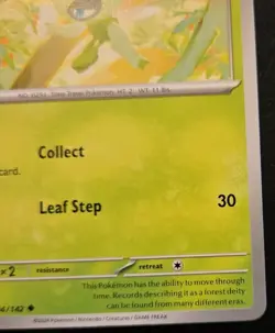 Celebi 004/142 Uncommon Scarlet & Violet: Stellar Crown Pokemon TCG - Image 5
