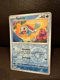 Squirtle 007/165 Reverse Holo Pokemon Scarlet & Violet 151 - Image 1