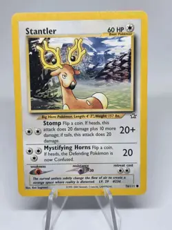 Pokemon TCG Stantler Neo Genesis Set - Unlimited 76/111 WOTC Vintage! 2000! - Image 1