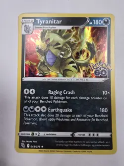 Tyranitar 043/078 Pokemon GO Holo Pokemon Tcg - Image 1