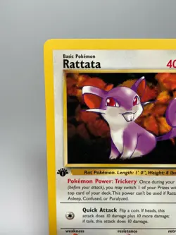 Pokemon Team Rocket Rattata 66/82 1st Edition NM-MT Never Played - Image 4