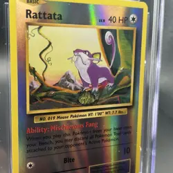 Rattata 66/108 Evolutions Reverse Holo Pokemon TCG CGC 💎 Mint 10!! - Image 2