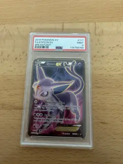 2016 POKEMON XY BREAKPOINT ESPEON EX #117 FULL ART PSA 9 MINT - Image 2