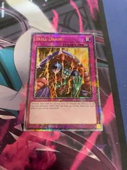 YUGIOH - SKILL DRAIN - QUARTER CENTURY SECRET RARE - 1ST ED - RA02 - NM - Image 1