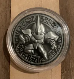 Yu-Gi-Oh Pre-Registration Coin - Elemental Hero Neos - Silver - Image 1