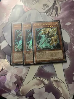 Yugioh! NM-LP Artifact Lancea (Quarter Century Secret Rare) RA01-EN006 - Image 1