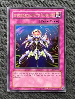Yugioh Interdimensional Matter Transporter Unlimited Ed Ultra Rare DCR-052 NM - Image 1