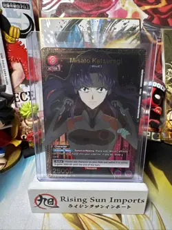 Union Arena Evangelion UE15BT EVA-1-046 Misato Katsuragi R* Alt Art NM - Image 1