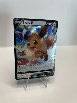 Pokemon TCG Crown Zenith Eevee v Ultra Rare Holo Card 108/159 NM Condition - Image 2