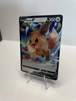 Pokemon TCG Crown Zenith Eevee v Ultra Rare Holo Card 108/159 NM Condition - Image 3