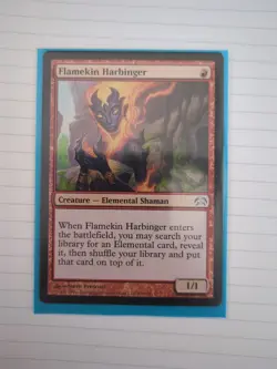 MTG Flamekin Harbinger Planechase Magic the Gathering Card x1 - Image 1