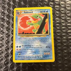 Politoed 27/75 Pokemon TCG Neo Discovery LP Vintage 2001 Card - Image 1
