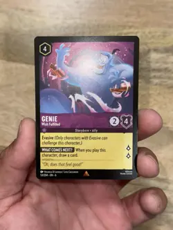Genie Wish Fulfilled Azurite Sea Lorcana TCG 53/204 Regular Card NM - Image 1
