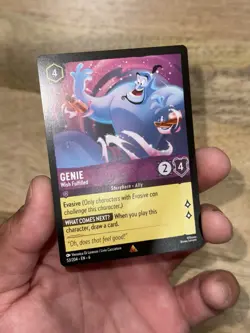 Genie Wish Fulfilled Azurite Sea Lorcana TCG 53/204 Regular Card NM - Image 2