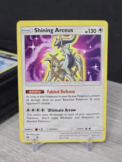 Pokemon Card TCG Shining Arceus 57/73 Shining Legends 2017 Holo Rare NM - Image 3