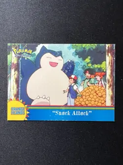 2000 "Snack Attack" Topps Pokemon TV Animation Series 3 #OR11 Card Snorlax - Image 1