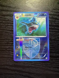 REVERSE HOLO Sharpedo 33/135 NM - Plasma Storm Pokemon Card - Image 1